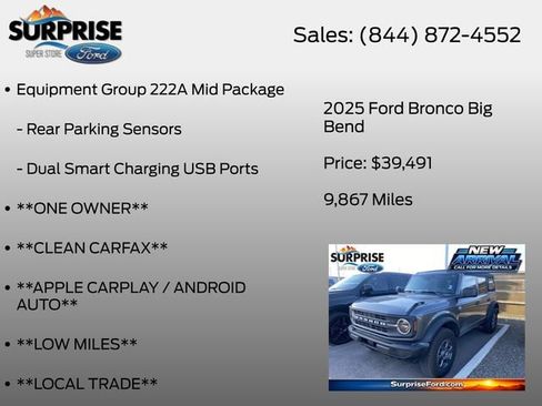 Used 2025 Ford Bronco Big Bend AWD/4WD image 13