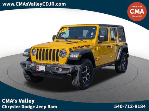 Certified 2021 Jeep Wrangler Unlimited Rubicon AWD/4WD image 1