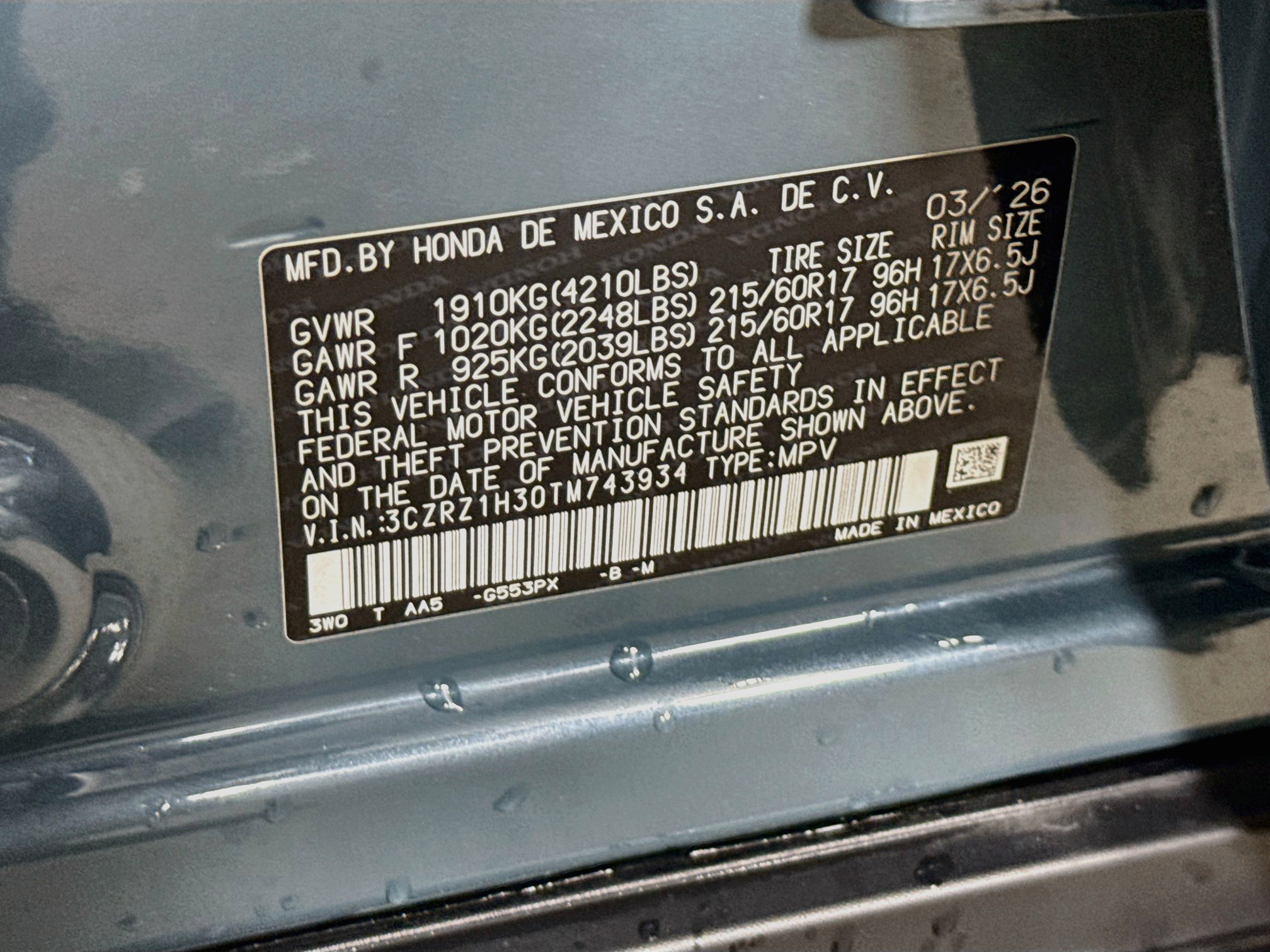 Used 2026 Honda HR-V LX image 36