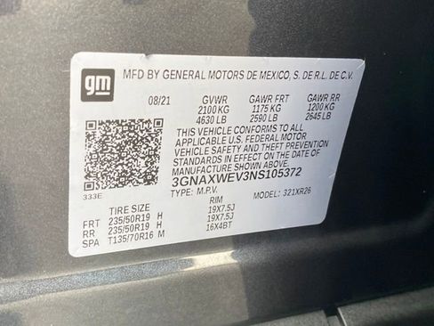 Certified 2022 Chevrolet Equinox RS w/ LPO, Floor Liner Package image 24