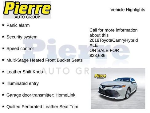 Used 2018 Toyota Camry XLE FWD image 13
