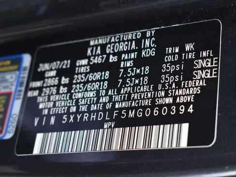 Used 2021 Kia Sorento EX image 34