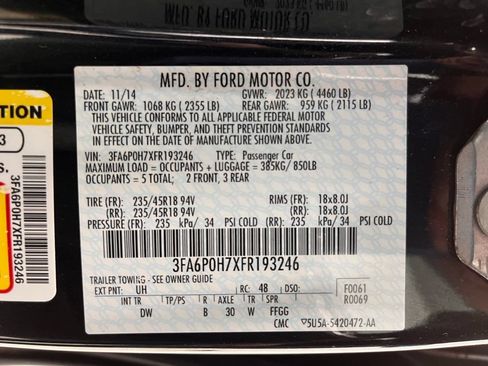 Used 2015 Ford Fusion SE w/ Equipment Group 201A FWD image 22