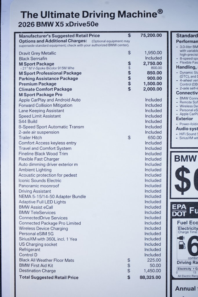 Used 2026 BMW X5 xDrive50e w/ M Sport Package AWD/4WD image 10