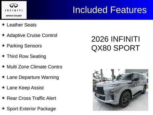 Certified 2026 INFINITI QX80 4WD w/ Sport Exterior Package image 4