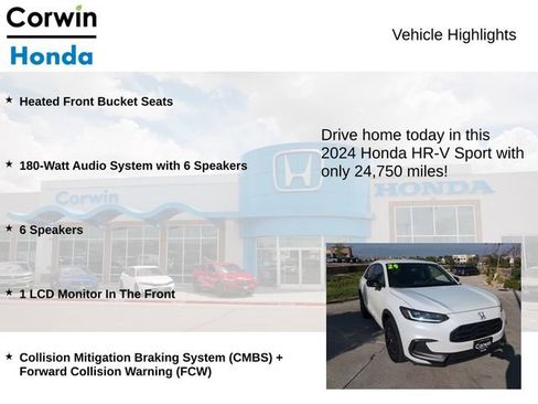 Used 2024 Honda HR-V Sport image 6