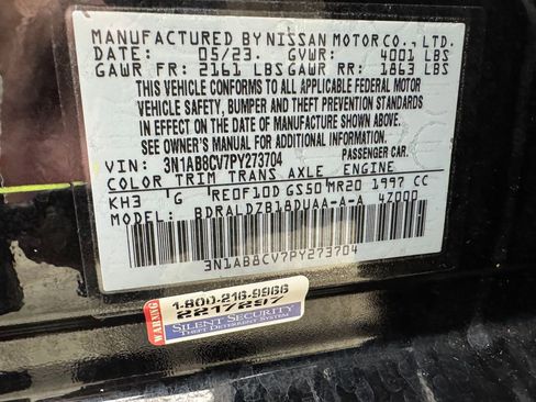 Used 2023 Nissan Sentra SV w/ All-Weather Package FWD image 29
