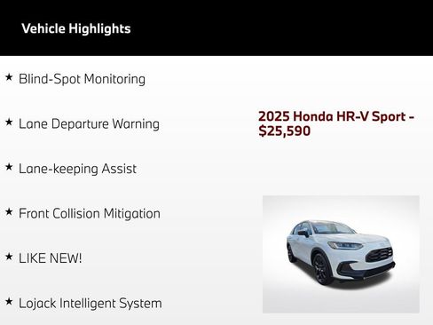 Used 2025 Honda HR-V Sport image 50
