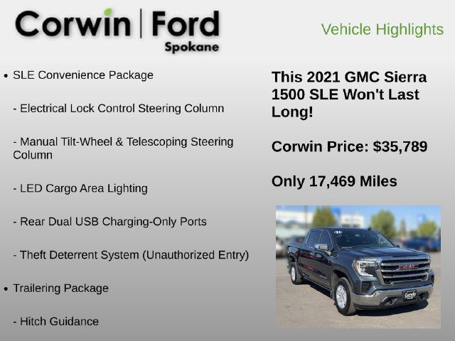 Used 2021 GMC Sierra 1500 SLE AWD/4WD image 12