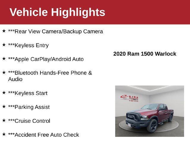 Used 2020 RAM 1500 Warlock w/ Electronics Group AWD/4WD image 4