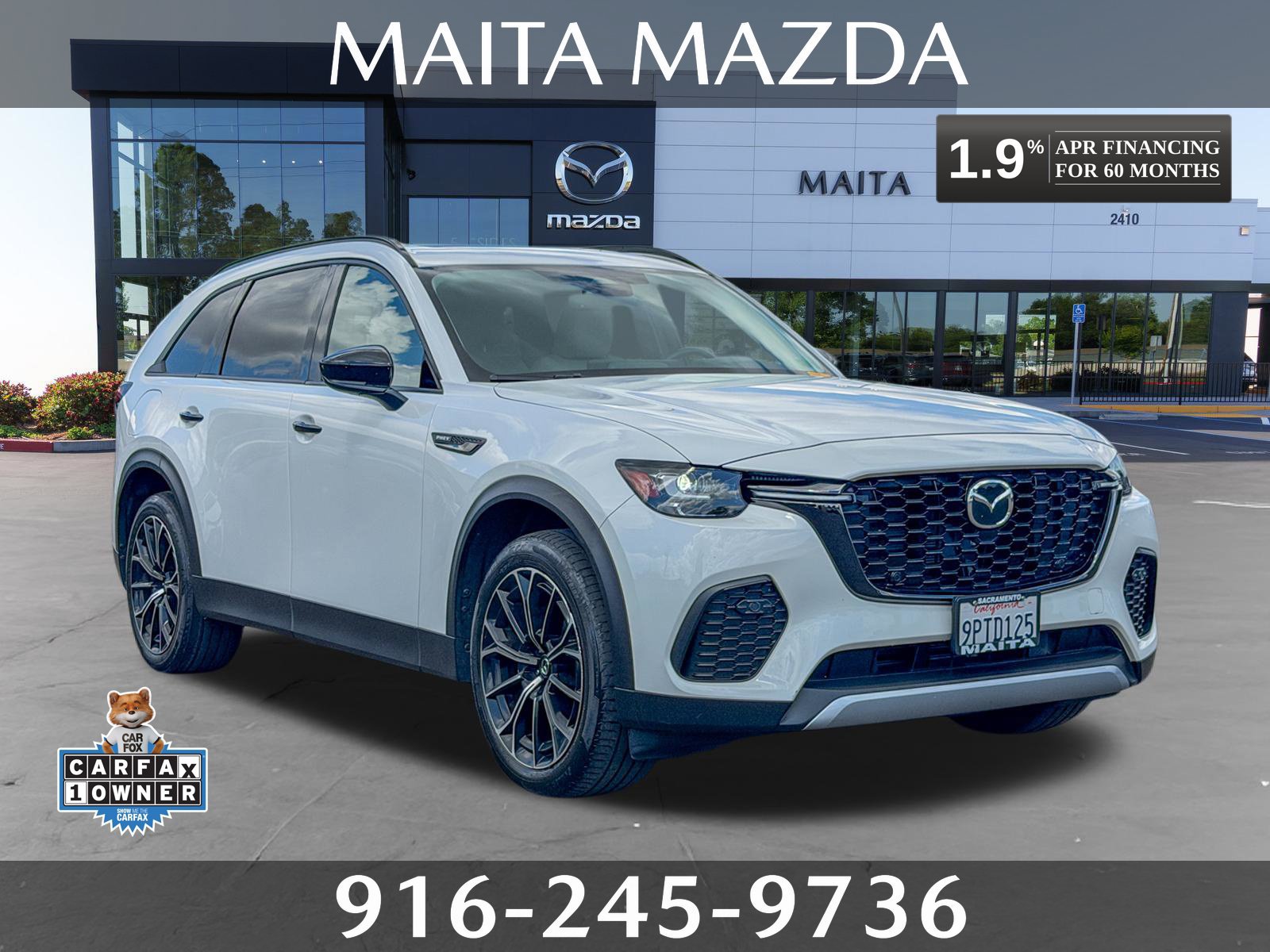 Certified 2025 MAZDA CX-70 Plug-In Hybrid w/ Premium Pkg AWD/4WD 360° Tour