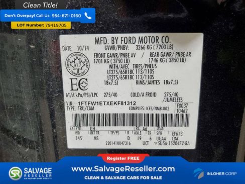 Used 2014 Ford F150 XLT w/ XTR Package image 16