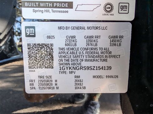 New 2025 Cadillac XT5 Sportv w/ Technology Package image 34