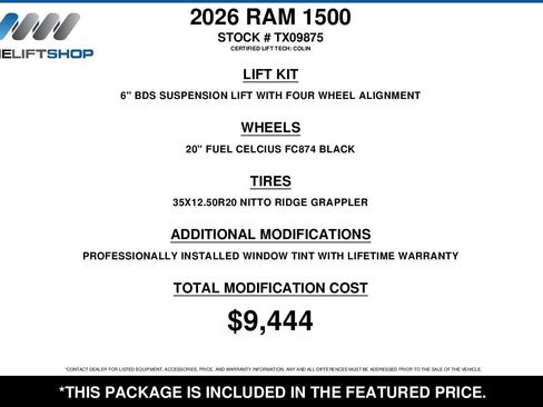 Used 2026 RAM 1500 Laramie w/ Night Edition AWD/4WD image 2