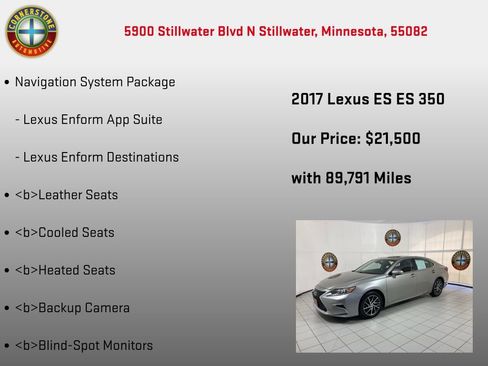 Used 2017 Lexus ES 350 w/ Luxury Package image 10