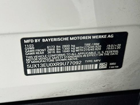 Certified 2024 BMW X5 sDrive40i w/ Parking Assistance Package RWD image 34
