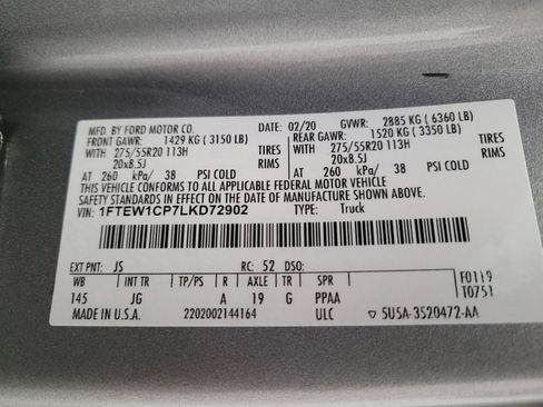 Used 2020 Ford F150 XL w/ Equipment Group 101A Mid RWD image 33