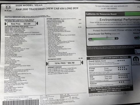 New 2026 RAM 2500 Tradesman image 29