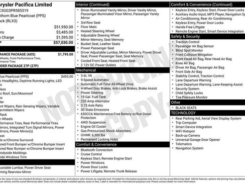 Used 2023 Chrysler Pacifica Limited w/ S Appearance Package AWD/4WD image 13