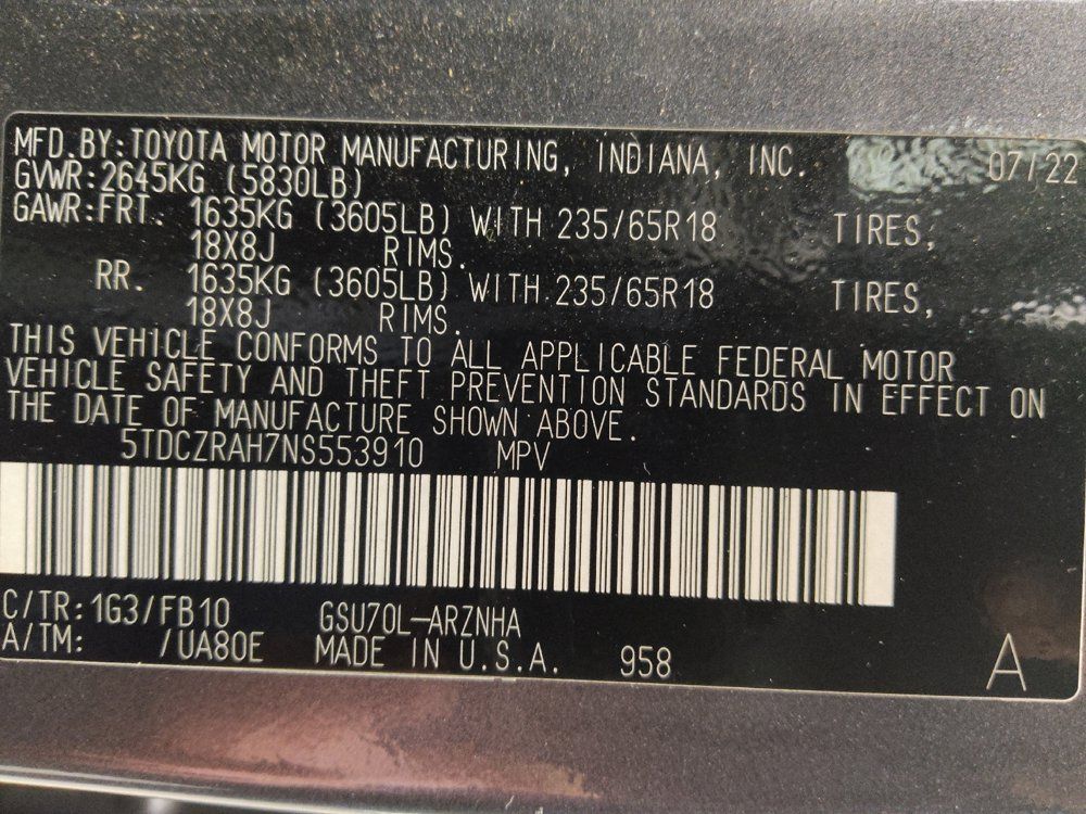 Used 2022 Toyota Highlander L FWD image 33