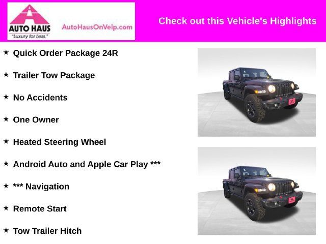 Used 2022 Jeep Gladiator Rubicon w/ Trailer Tow Package AWD/4WD image 3