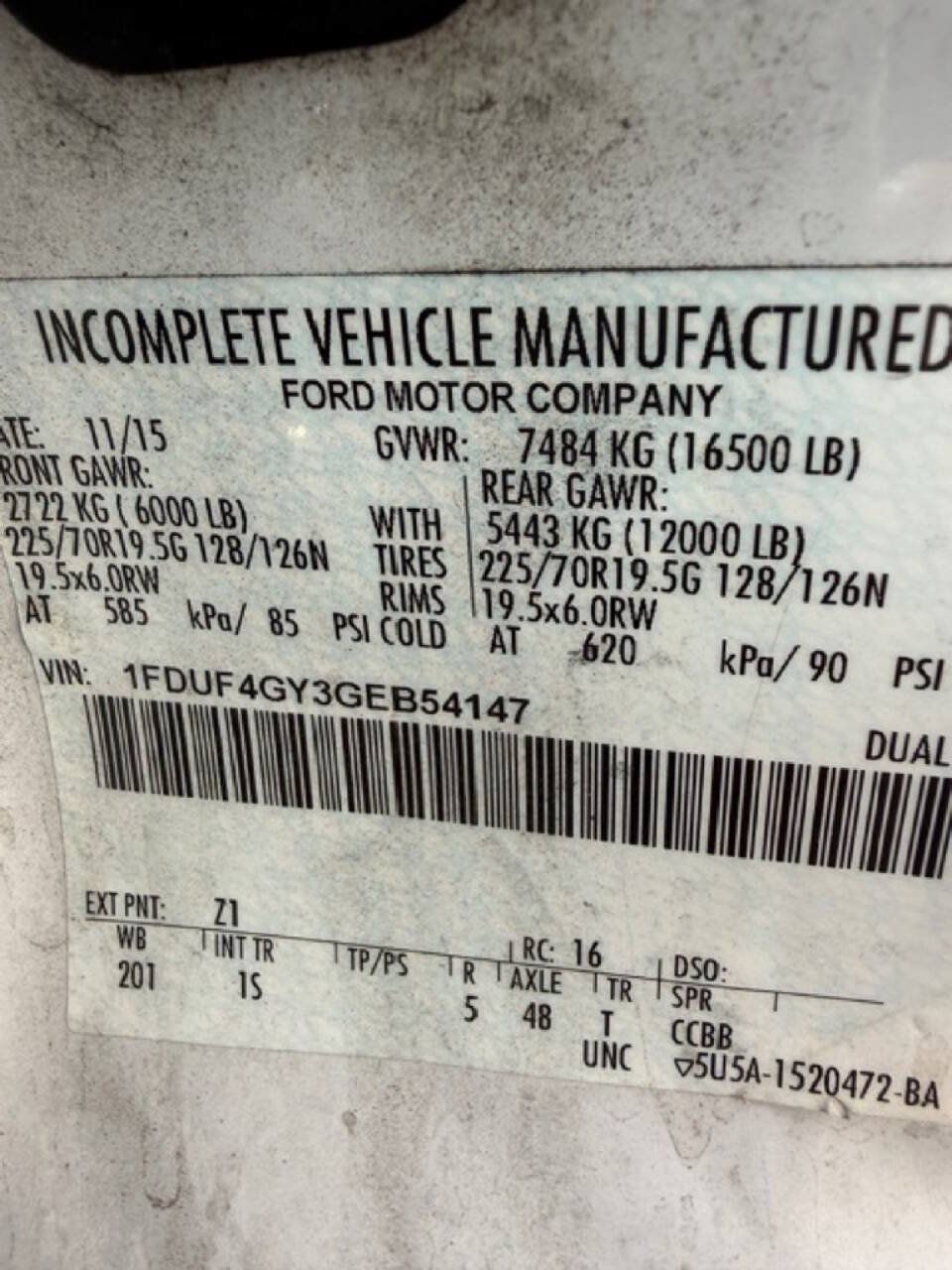 Used 2016 Ford F450 XL w/ XL Value Package RWD image 5