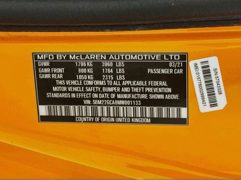 Used 2021 McLaren GT RWD image 31
