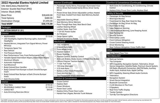 Used 2022 Hyundai Elantra Limited FWD image 38