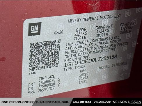 Used 2020 GMC Sierra 1500 SLT w/ SLT Premium Plus Package image 33