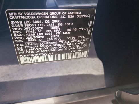 Used 2021 Volkswagen Atlas SE w/ Panoramic Sunroof Package AWD/4WD image 39