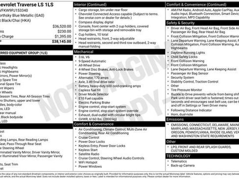 Used 2023 Chevrolet Traverse LS image 15