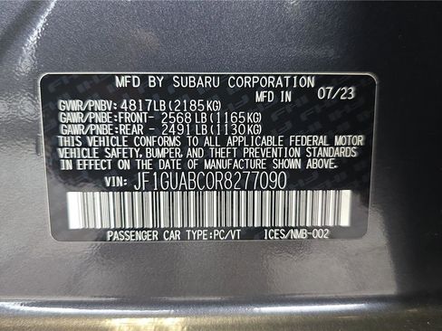 Used 2024 Subaru Impreza 2.0i AWD/4WD image 23