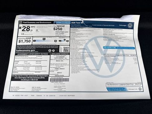 New 2026 Volkswagen Taos SE AWD/4WD image 14