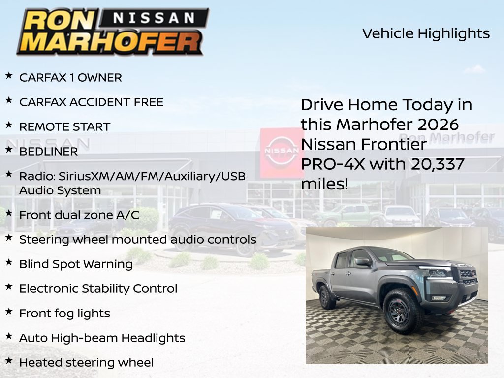 Used 2026 Nissan Frontier PRO-4X AWD/4WD image 14