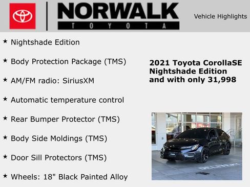 Used 2021 Toyota Corolla SE FWD image 10