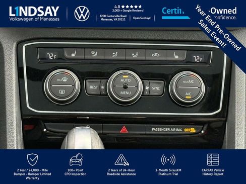 Certified 2022 Volkswagen Atlas SE w/ Panoramic Sunroof Package image 17