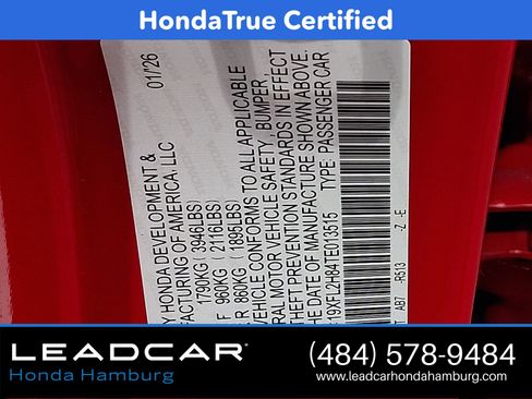 Certified 2026 Honda Civic Sport image 29