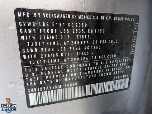 Used 2022 Volkswagen Tiguan S w/ IQ.Drive Package FWD image 28