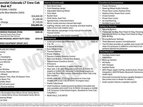 Used 2020 Chevrolet Colorado LT w/ LT Convenience Package AWD/4WD image 4