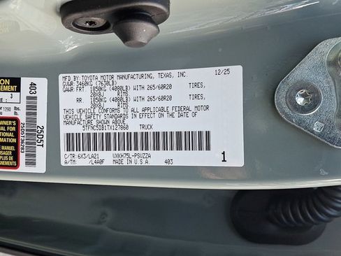 New 2026 Toyota Tundra Platinum image 20