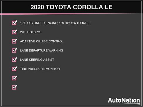 Certified 2020 Toyota Corolla LE image 3