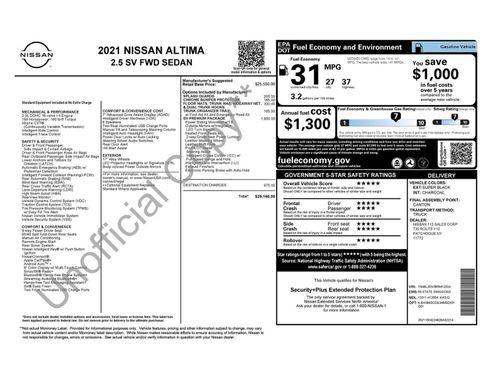 Used 2021 Nissan Altima 2.5 SV w/ SV Premium Package image 11