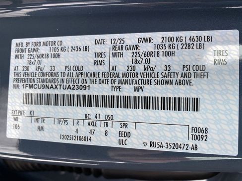 New 2026 Ford Escape ST-Line Select w/ Tech Pack #2 image 51