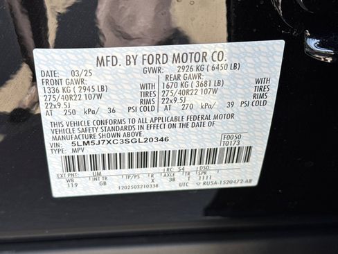 New 2025 Lincoln Aviator Reserve w/ Equipment Group 201A image 28