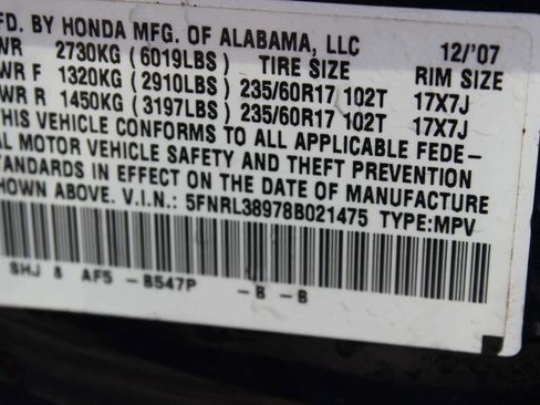 Used 2008 Honda Odyssey Touring image 7