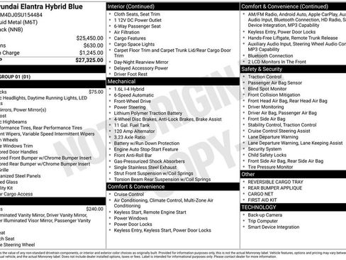 Used 2025 Hyundai Elantra Hybrid FWD image 8