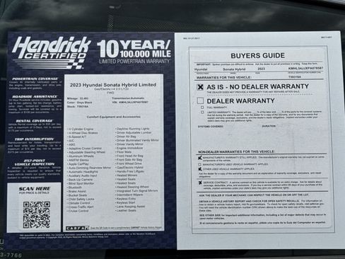 Used 2023 Hyundai Sonata Limited w/ Cargo Package FWD image 35