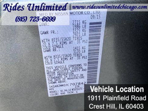 Used 2015 Nissan Pathfinder Platinum w/ Family Entertainment Package AWD/4WD image 30