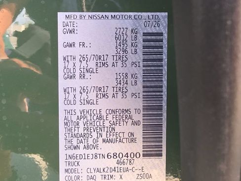 New 2026 Nissan Frontier Pro-X w/ Pro-X Convenience Package RWD image 30