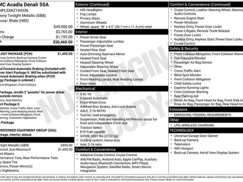 Used 2019 GMC Acadia Denali w/ Technology Package image 4